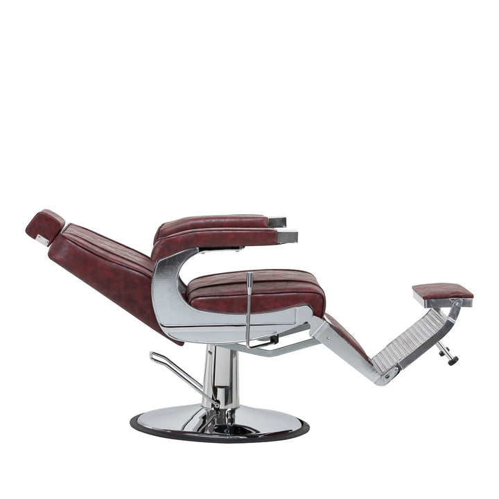 Barberarstol Hair System BM88066 Bordeauxröd - bild 3