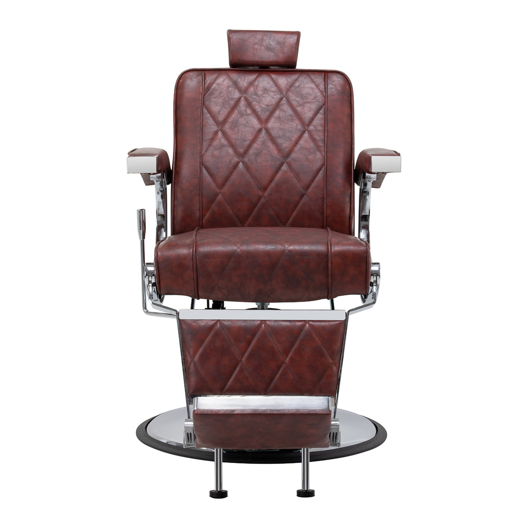 Barberarstol Hair System BM88066 Bordeauxröd - bild 4