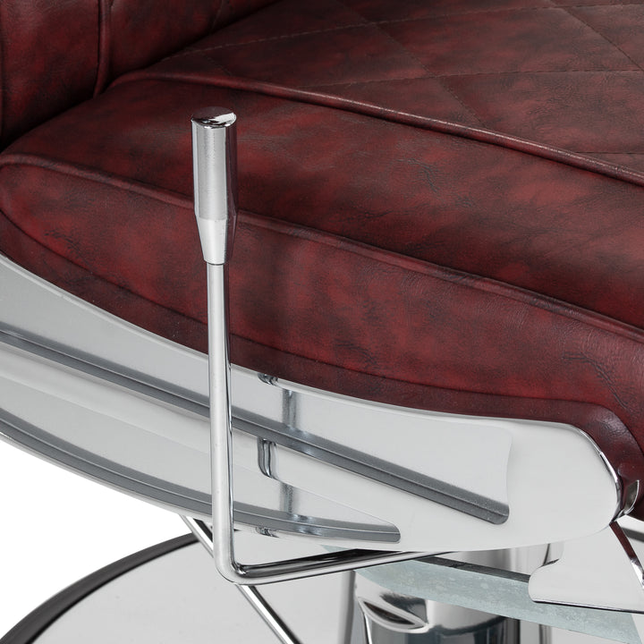 Barberarstol Hair System BM88066 Bordeauxröd - bild 8