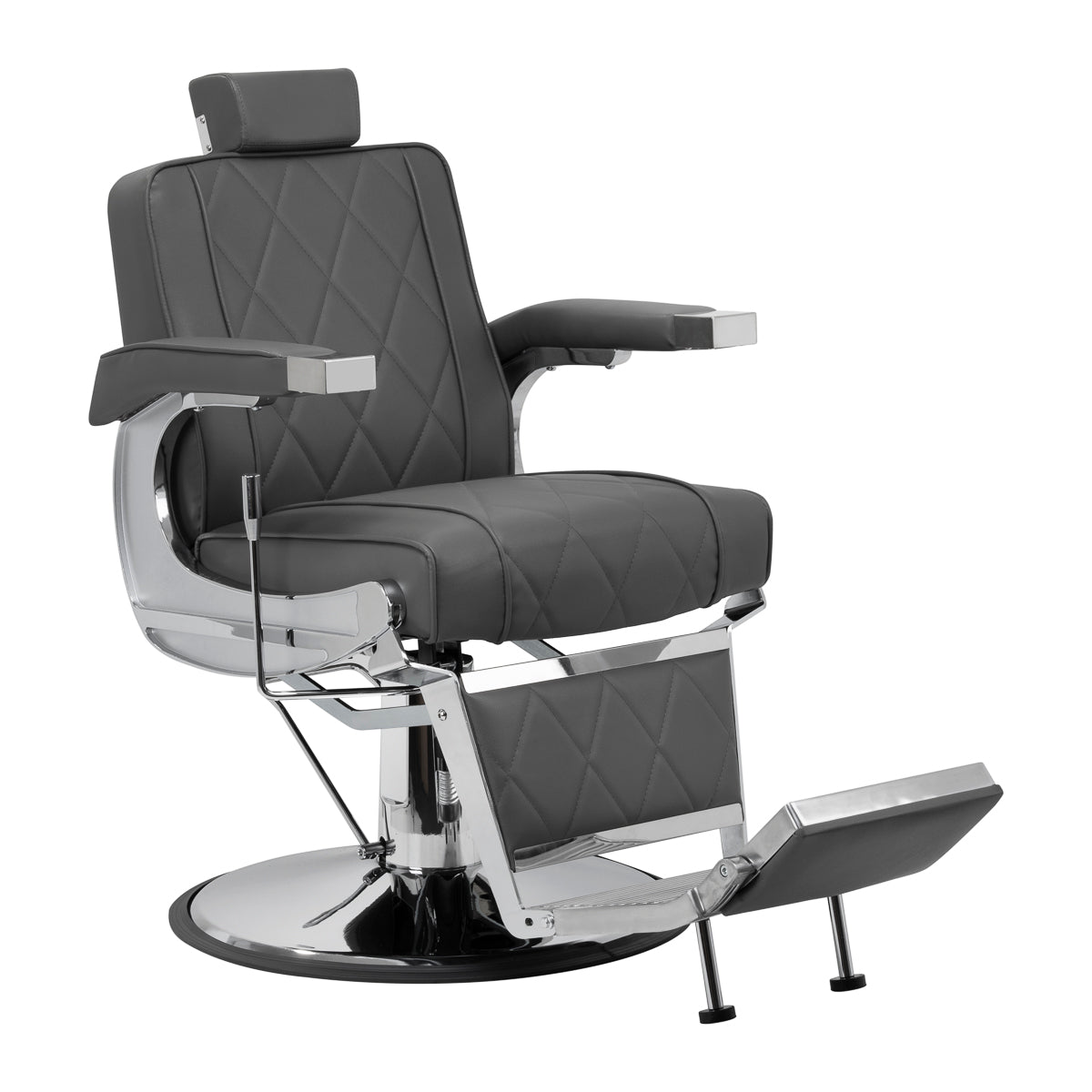 Barberarstol Hair System BM88066 - Grå