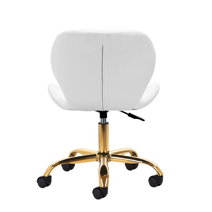 Taburett med hjul 4Rico QS-06 - Guld/Vit - bild 4
