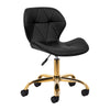 Taburett 4Rico QS-06 Guld/Svart - Justerbar med hjul