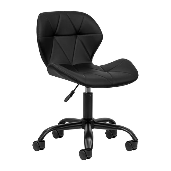 Taburett 4Rico QS-06 Svart - Justerbar med hjul