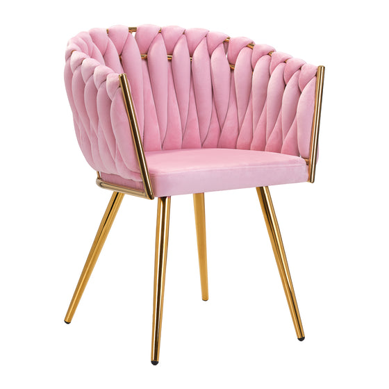 4Rico QS-GW06G Taburett i Sammet - Rosa