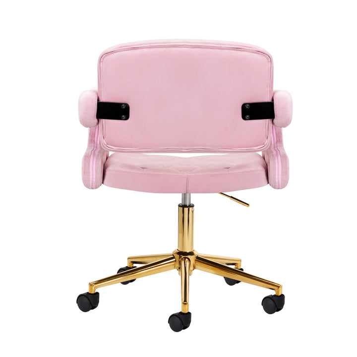 Taburett 4Rico QS-OF213G i sammet - Guld/Rosa - bild 3