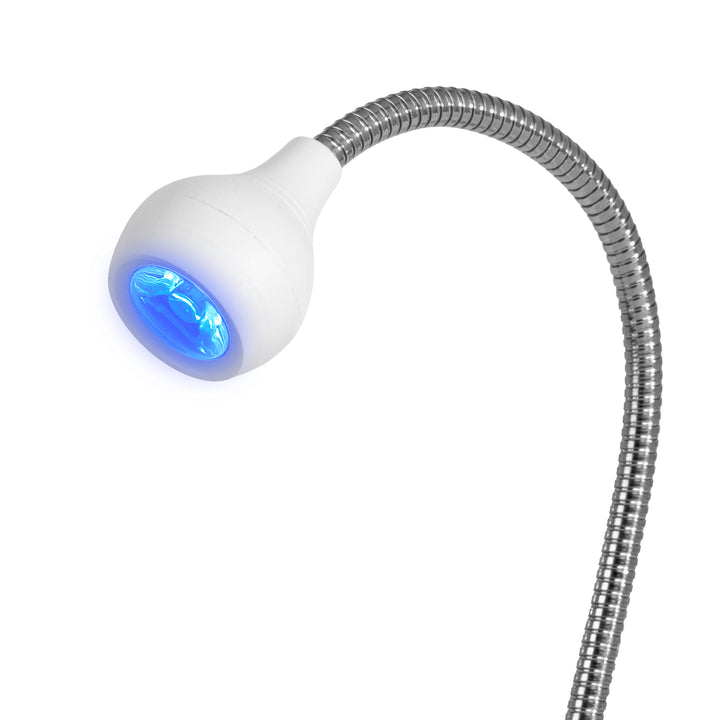 UV/LED-lampa för naglar Glow Snake med klämma - Vit - bild 2