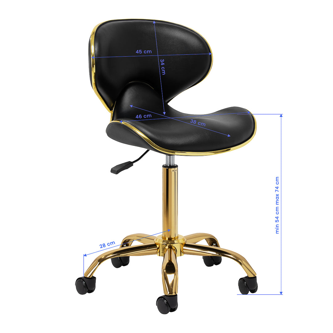 Taburett Gabbiano Q-4599 Guld/Svart - bild 8