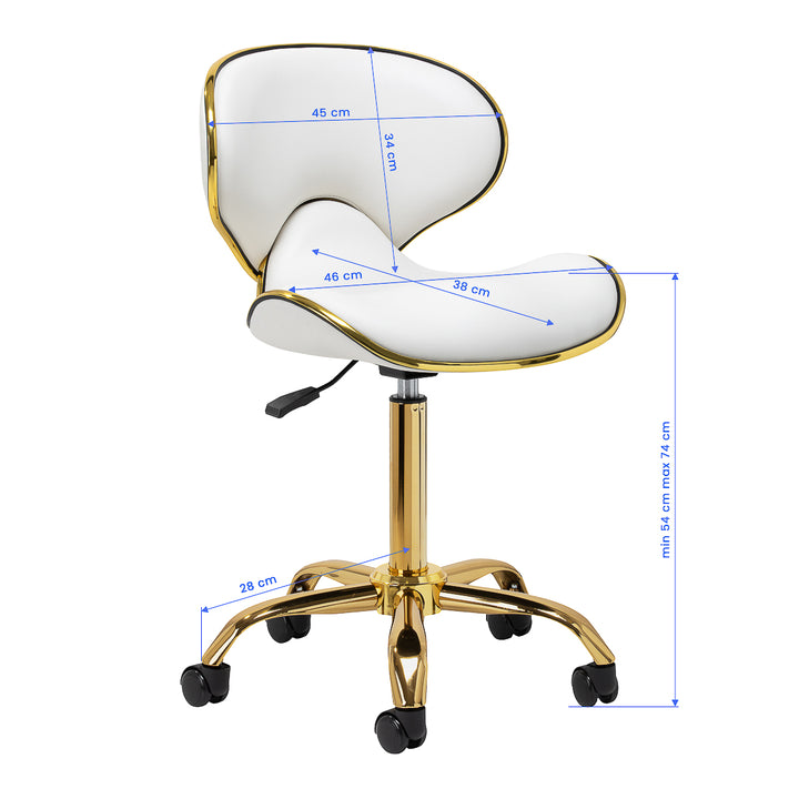 Taburett Gabbiano Q-4599 Guld/Vit - bild 8