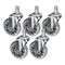 Hjulsats Taburett Roll Speed Silver 5 st.
