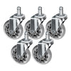 Hjulsats Taburett Roll Speed Silver 5 st.
