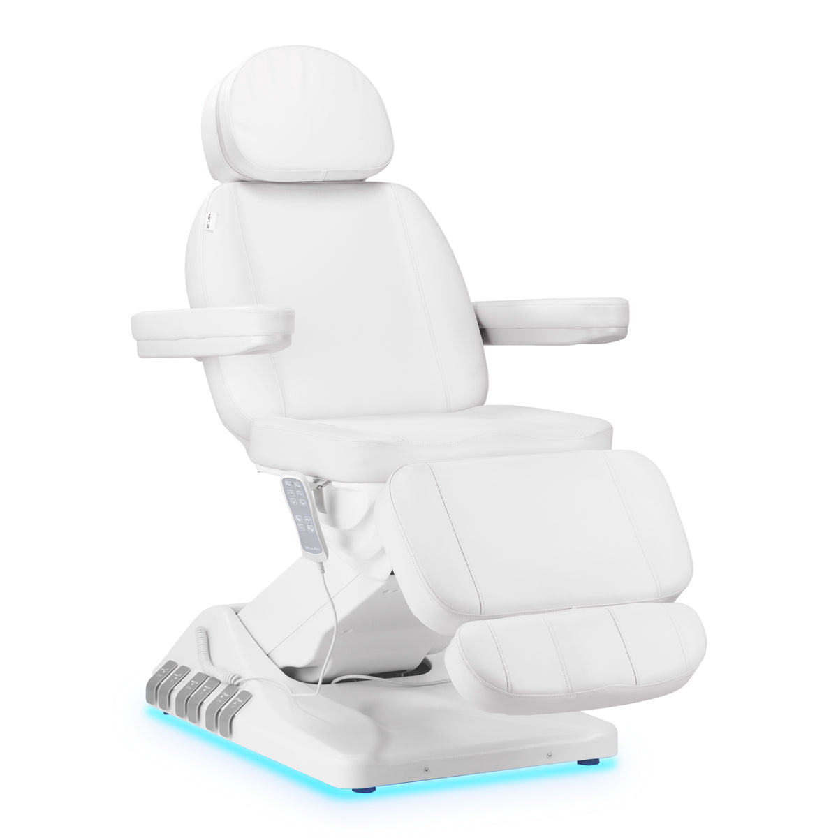 Elektrisk behandlingsstol Sillon Luxury 3 motorer Vit - Fotpedal