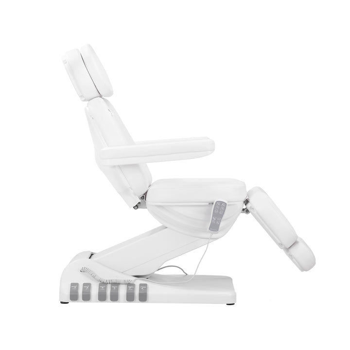 Elektrisk behandlingsstol Sillon Luxury 3 motorer Vit - Fotpedal - bild 4