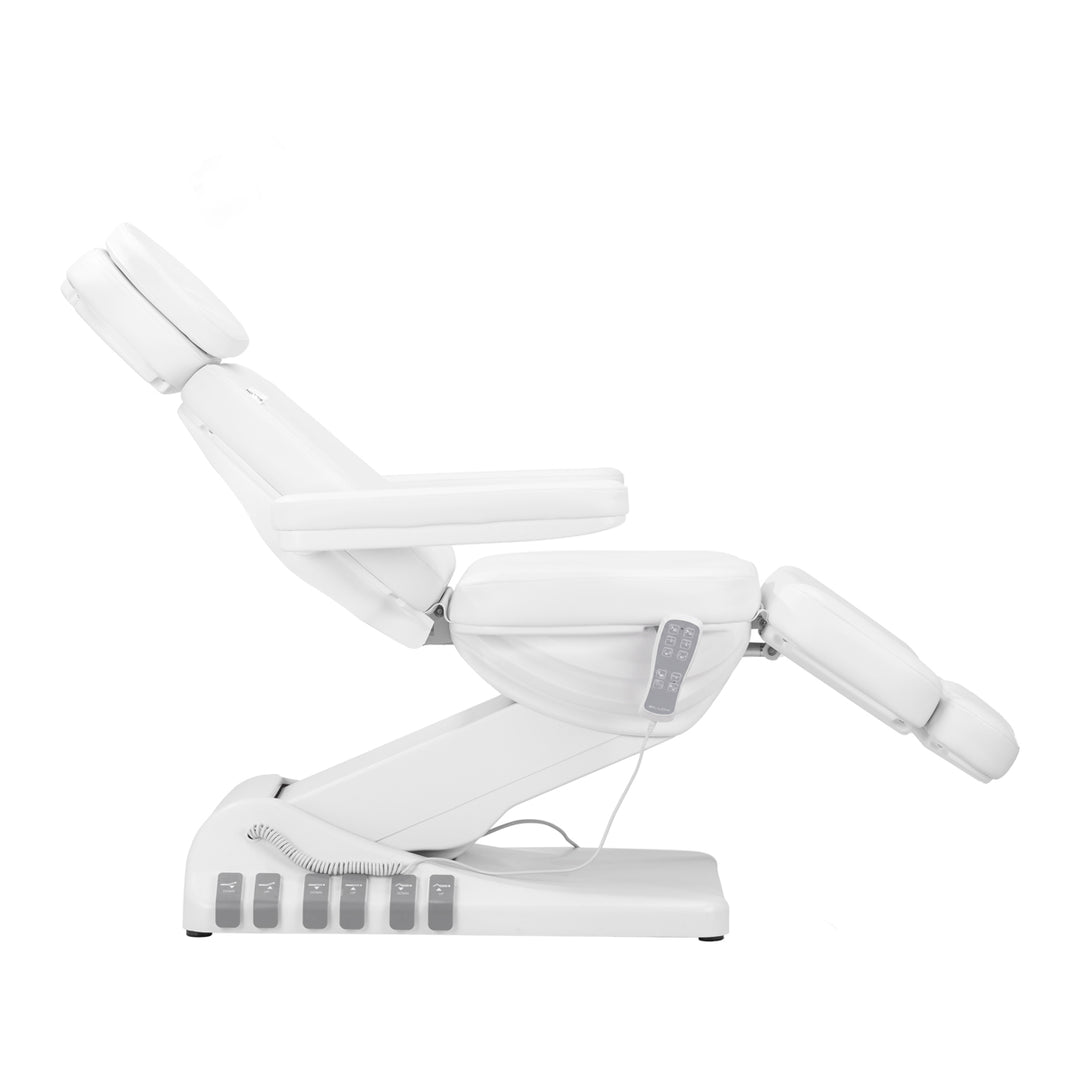 Elektrisk behandlingsstol Sillon Luxury 3 motorer Vit - Fotpedal - bild 5