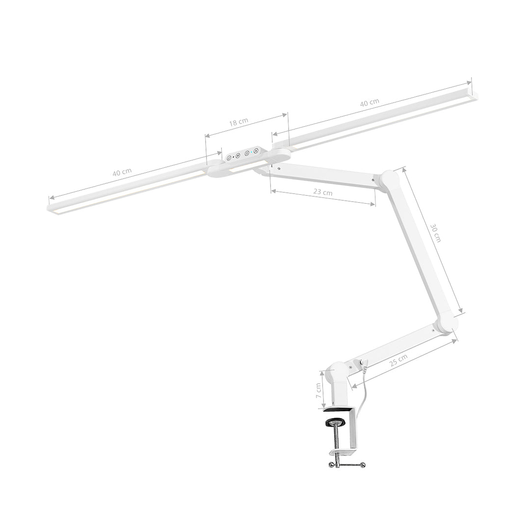 LED-lampa för naglar Glow L04 Vit med bordsfäste - bild 7