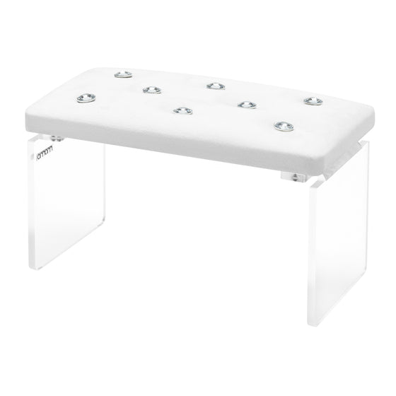 Armstöd naglar Momo Diamond Velour Vit