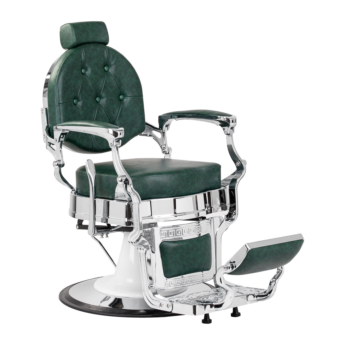 Barberarstol Gabbiano President - Grön/Krom