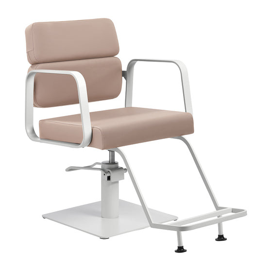 Frisörstol Gabbiano Porto Beige-Vit