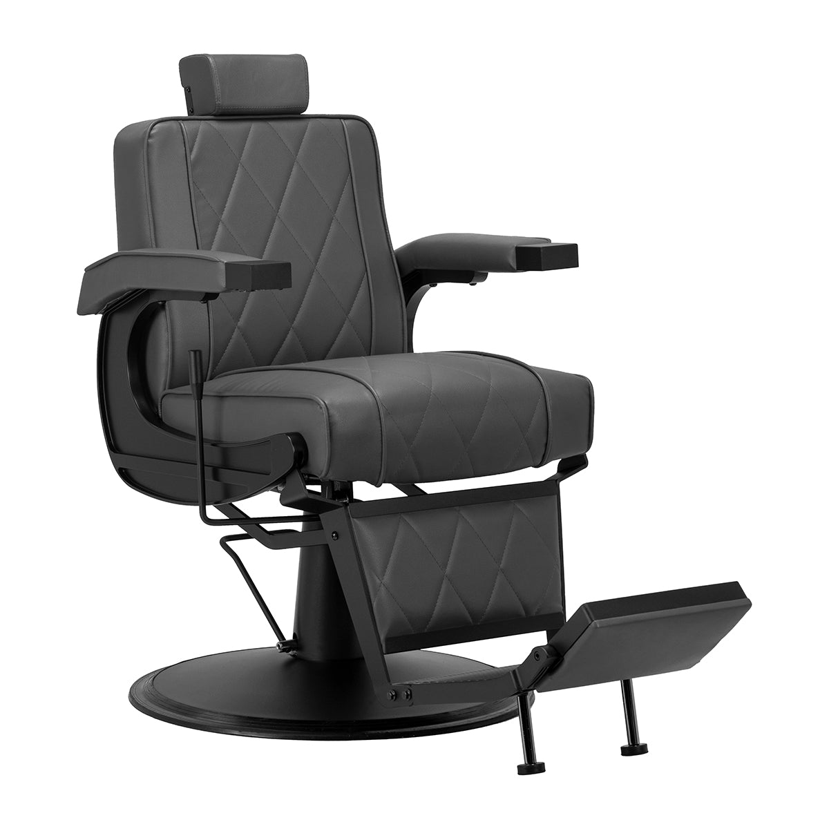 Barberstol Hair System BM88066B Grå-Svart