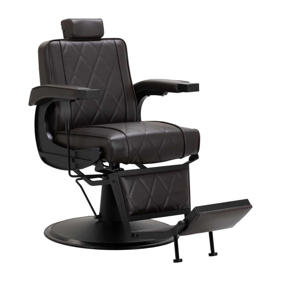 Barberstol Hair System BM88066B Brun-Svart
