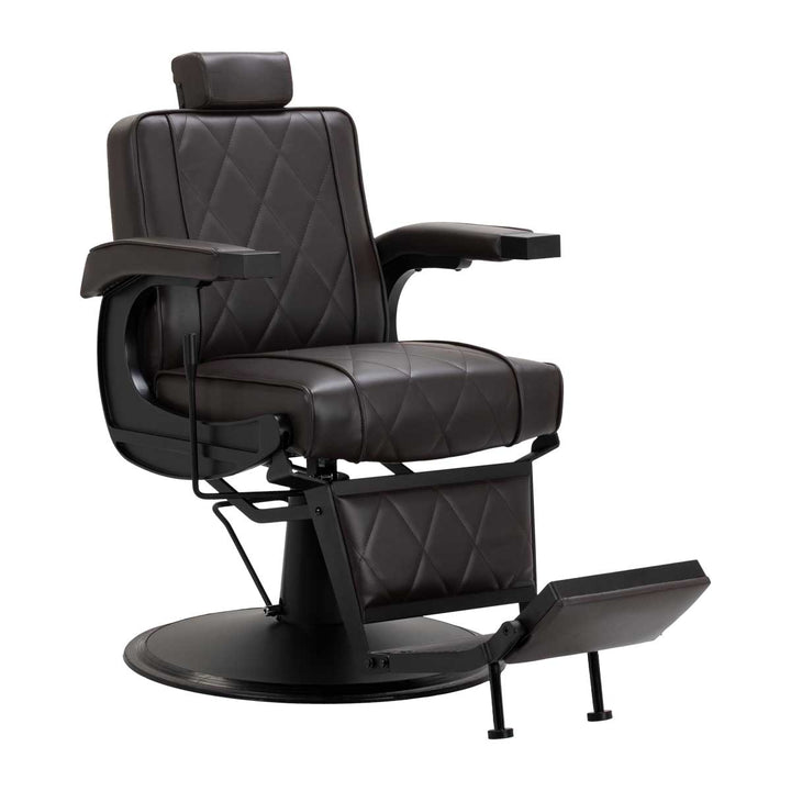 Barberstol Hair System BM88066B Brun-Svart