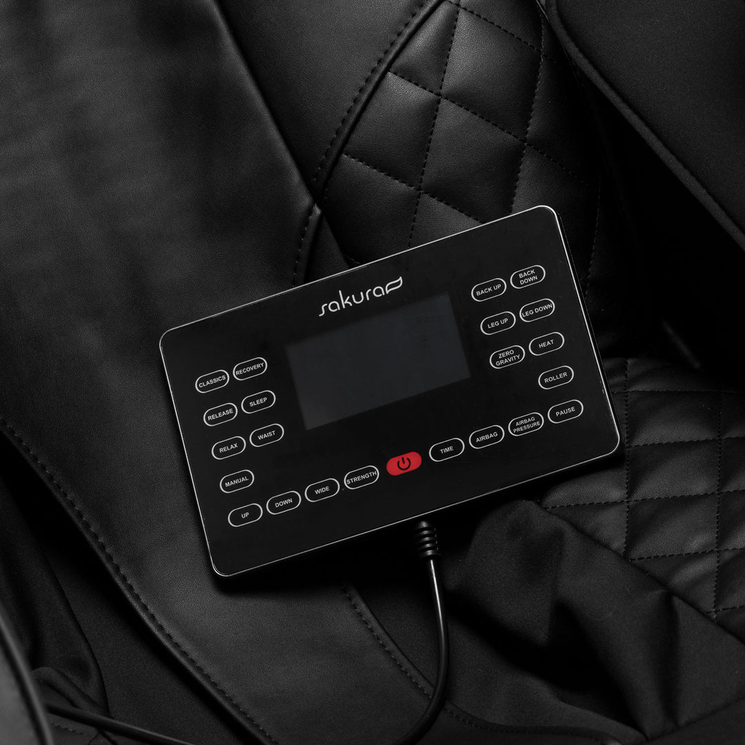 Massagestoel Elektrisch Sakura Luxury 808 Zwart - afbeelding 17