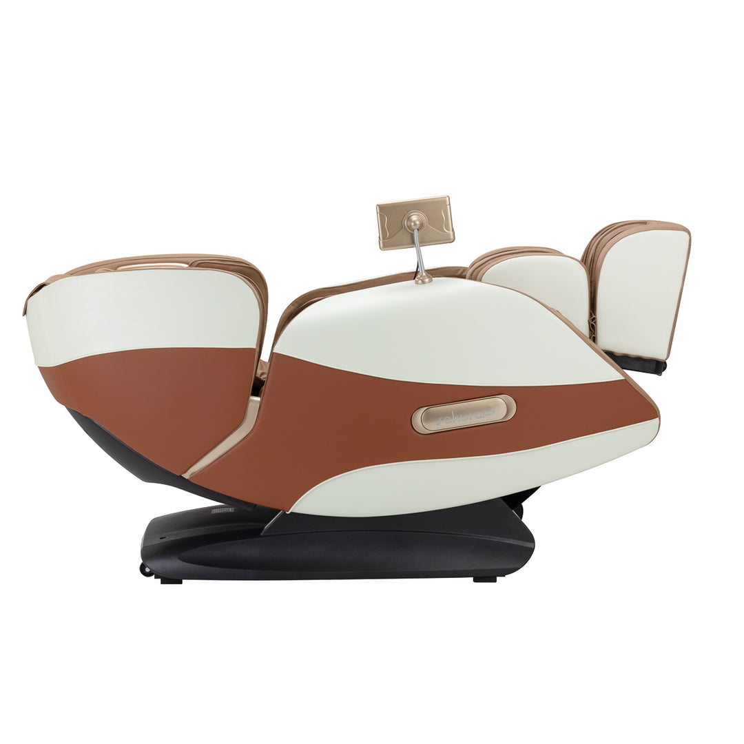 Massagestoel Elektrisch Sakura Luxury 808 Wit-Beige - afbeelding 5
