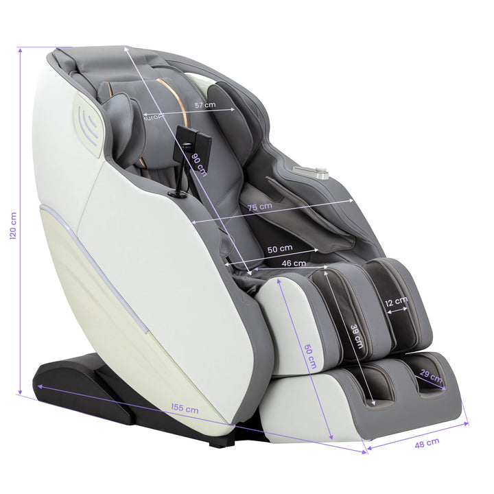 Massagestoel Elektrisch Sakura Maximus 809 3D Wit - afbeelding 19