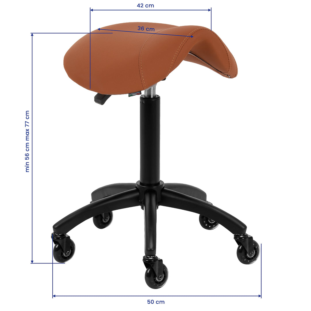 Sadelstol justerbar Gabbiano D032 Brun - bild 9