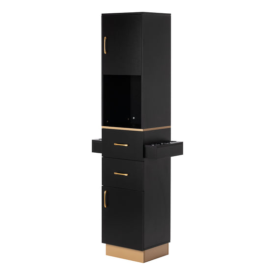Frisörbord Gabbiano Totem Svart-Guld