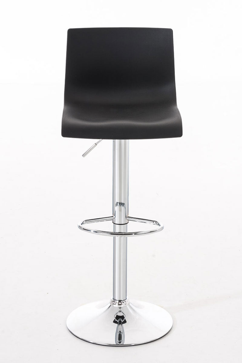 Set med 2 Barstolar med ryggstöd Plast Justerbar Vridbar 105 Svart - bild 2