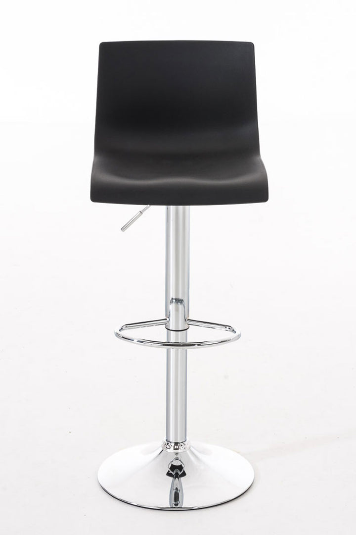 Set med 2 Barstolar med ryggstöd Plast Justerbar Vridbar 105 Svart - bild 2