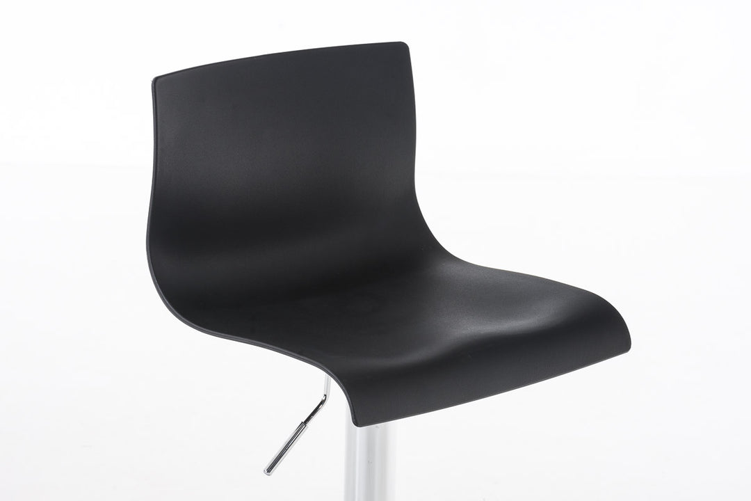 Set med 2 Barstolar med ryggstöd Plast Justerbar Vridbar 105 Svart - bild 5