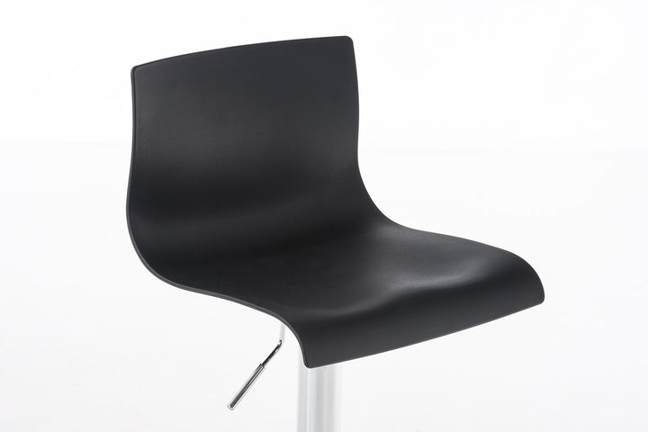 Set med 2 Barstolar med ryggstöd Plast Justerbar Vridbar 105 Svart - bild 5