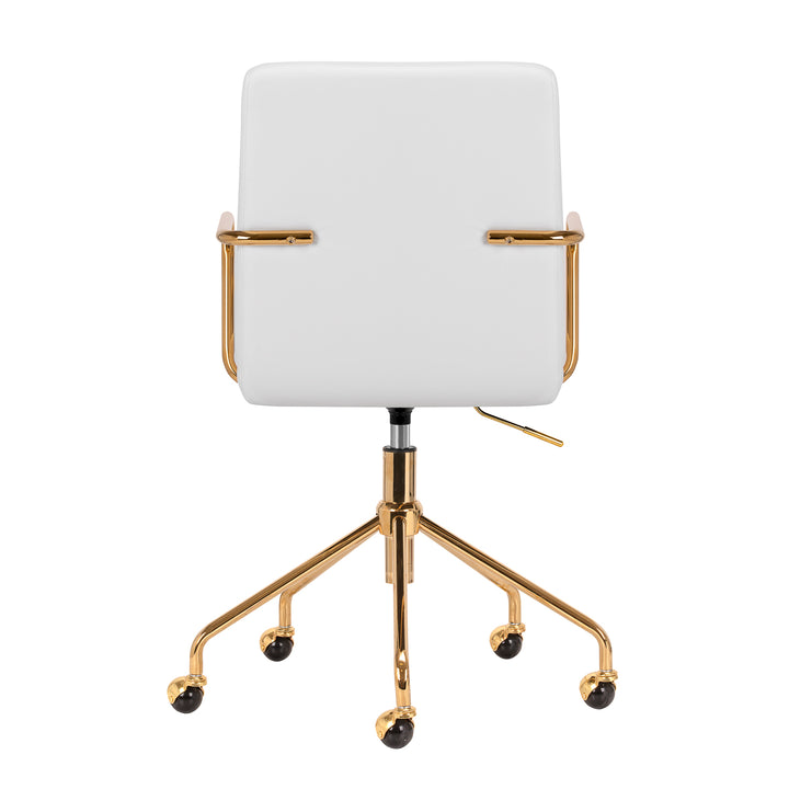 Salongsstol med armstöd QS-OF211G Guld-Crème - bild 4