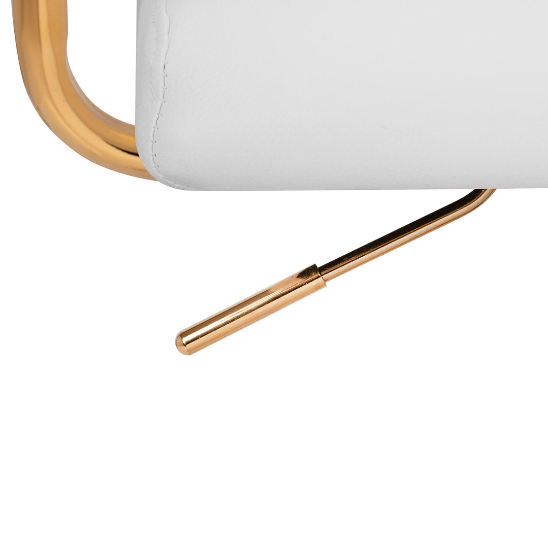 Salongsstol med armstöd QS-OF211G Guld-Crème - bild 6