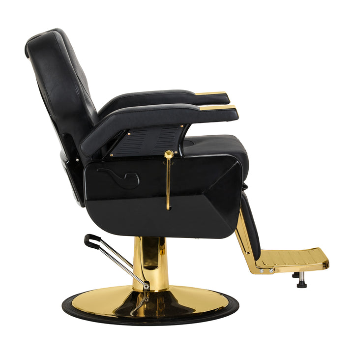 Barberstol Hair System New York Svart-Guld - bild 4
