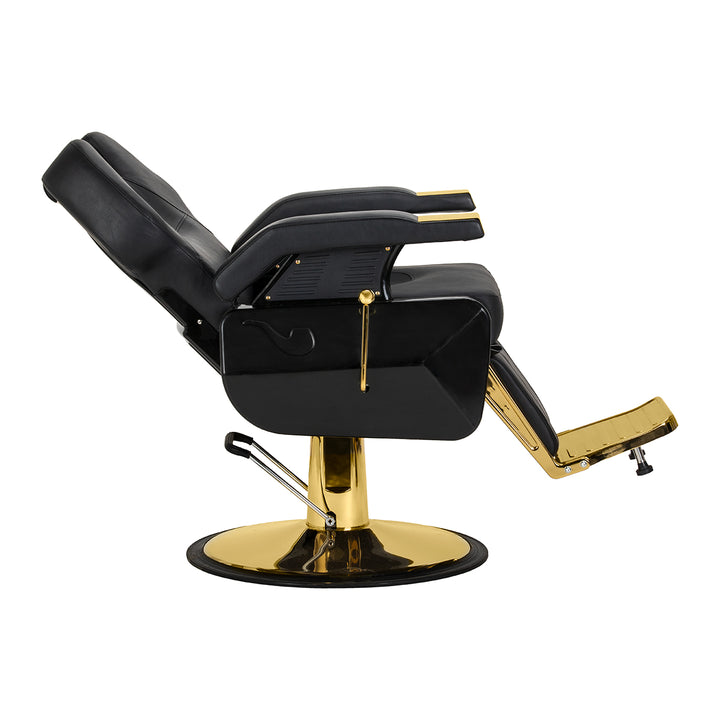 Barberstol Hair System New York Svart-Guld - bild 5