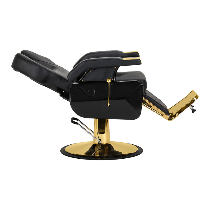 Barberstol Hair System New York Svart-Guld - bild 6