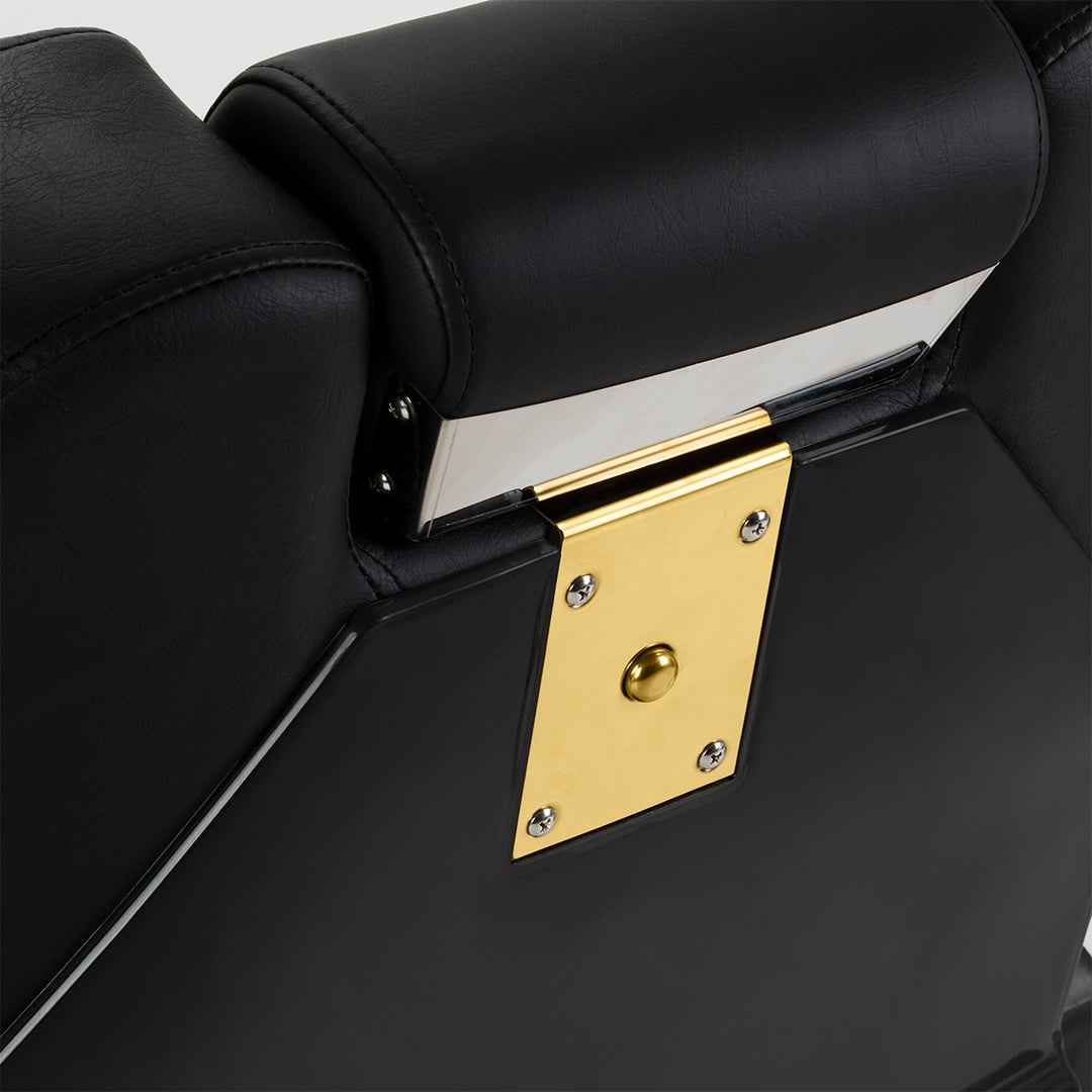 Barberstol Hair System New York Svart-Guld - bild 11