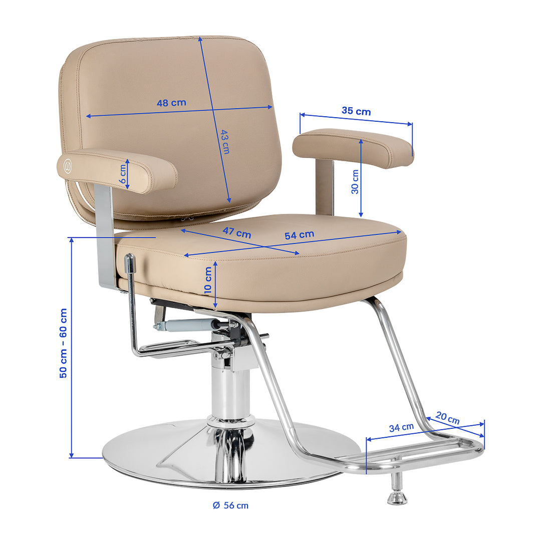 Frisörstol Omega Astra Plus Beige - bild 10