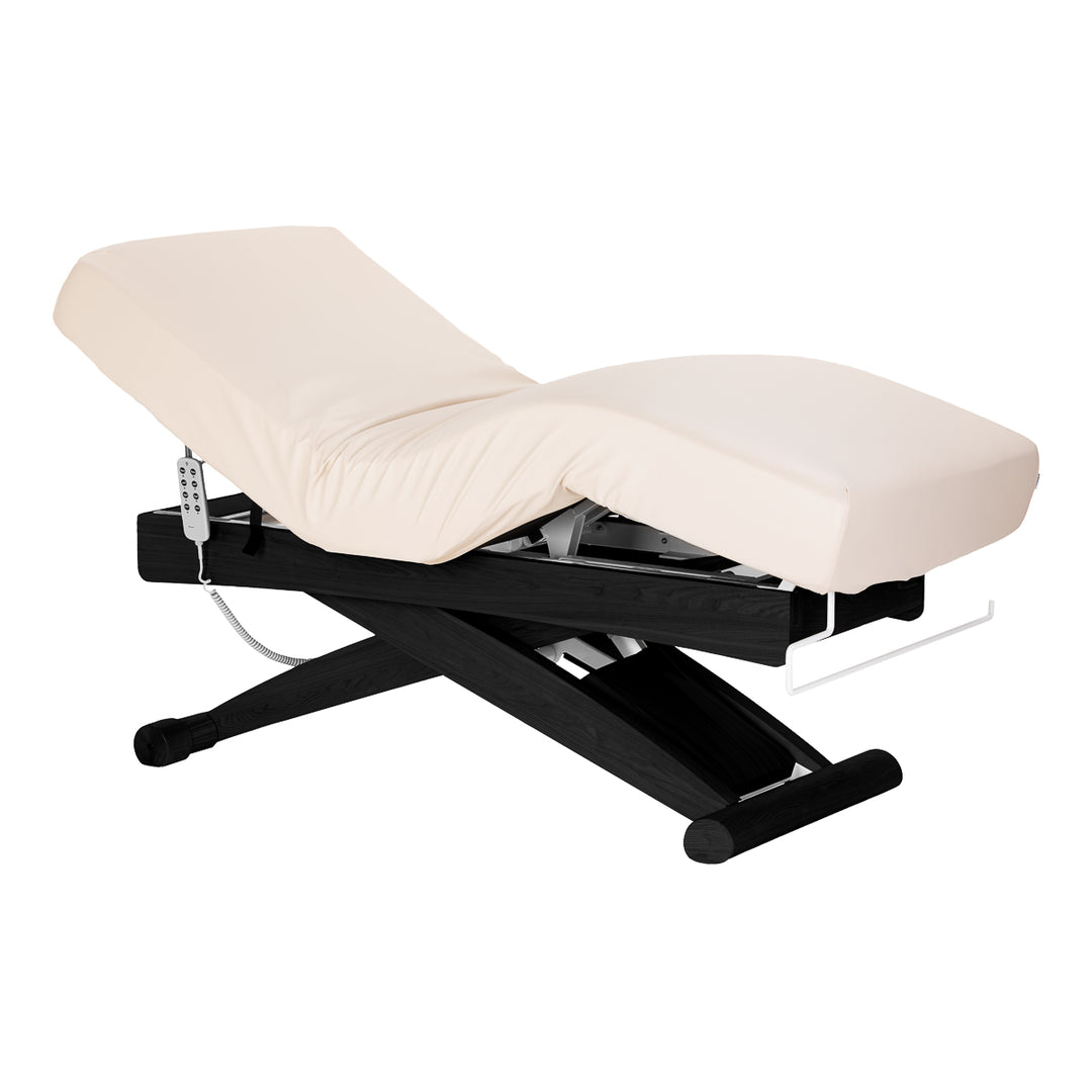 Massagebänk elektrisk Sillon Siesta Crème-Svart