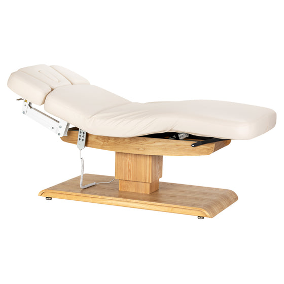 Massagebänk elektrisk Sillon Relax Crème-Ljusbrun