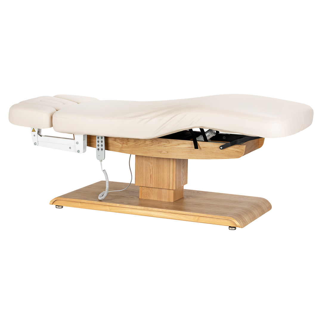 Massagebänk elektrisk Sillon Relax Crème-Ljusbrun - bild 3