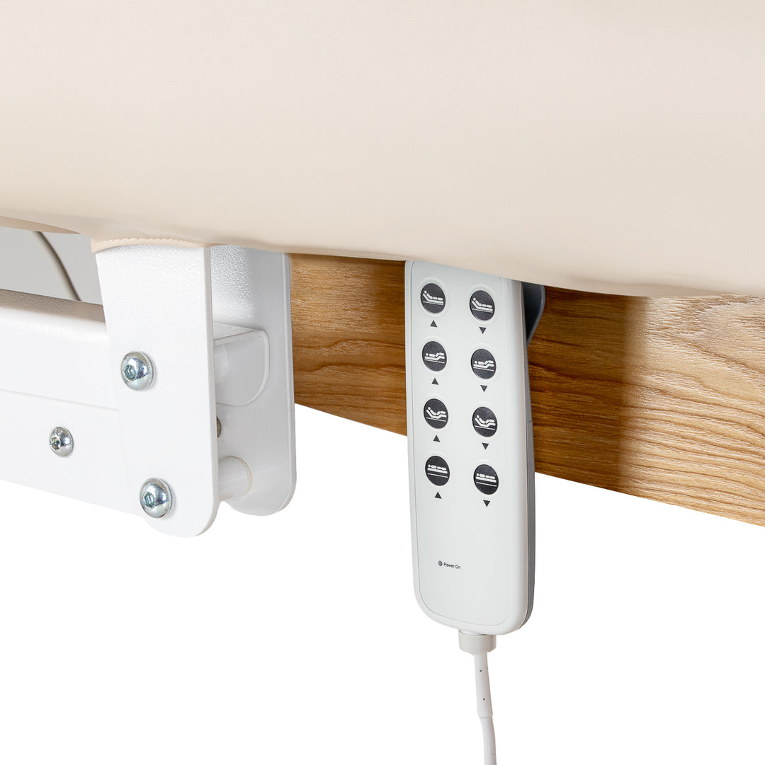 Massagebänk elektrisk Sillon Relax Crème-Ljusbrun - bild 7