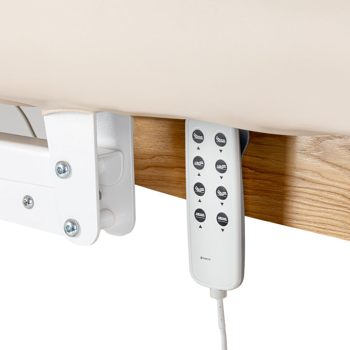Massagebänk elektrisk Sillon Relax Crème-Ljusbrun - bild 7