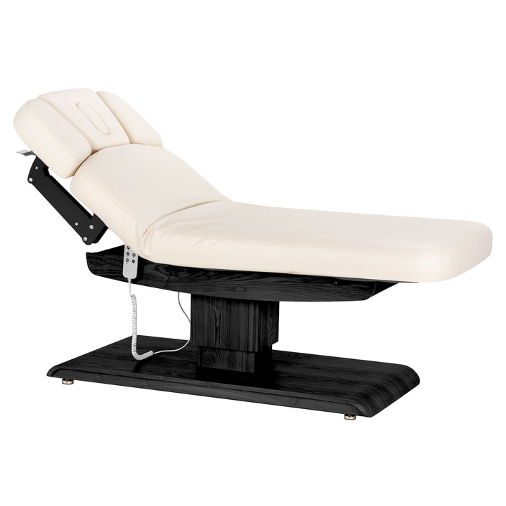 Massagebänk elektrisk Sillon Relax Crème-Svart - bild 2