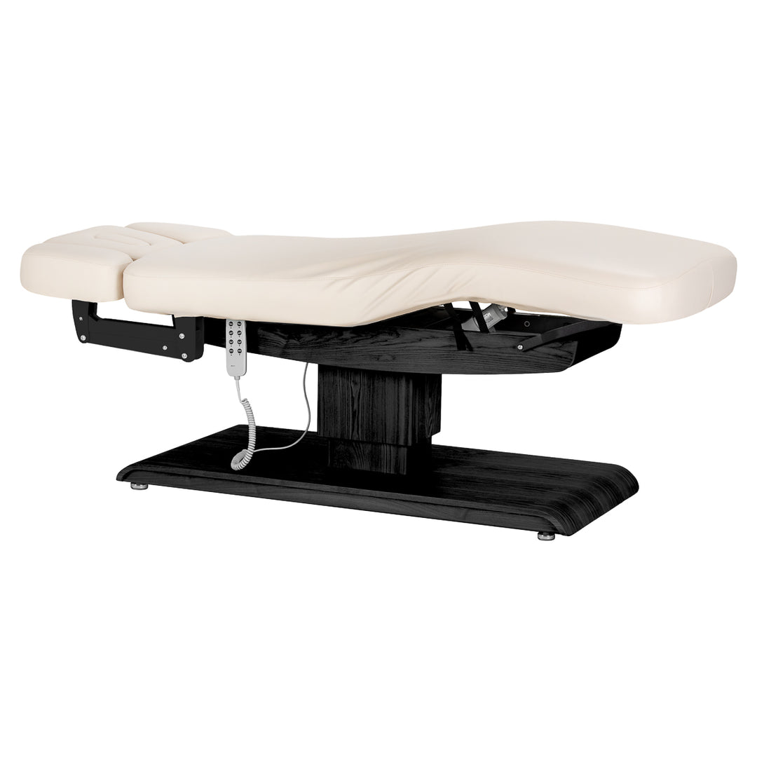 Massagebänk elektrisk Sillon Relax Crème-Svart - bild 3