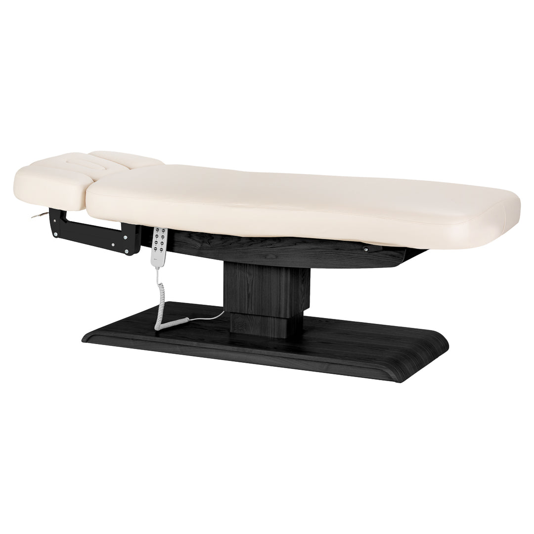 Massagebänk elektrisk Sillon Relax Crème-Svart - bild 4