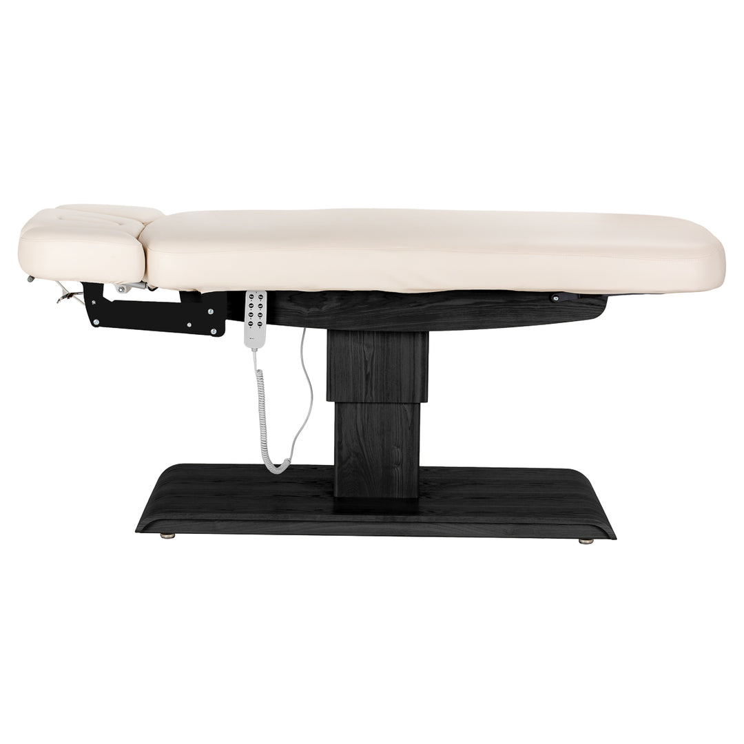 Massagebänk elektrisk Sillon Relax Crème-Svart - bild 6