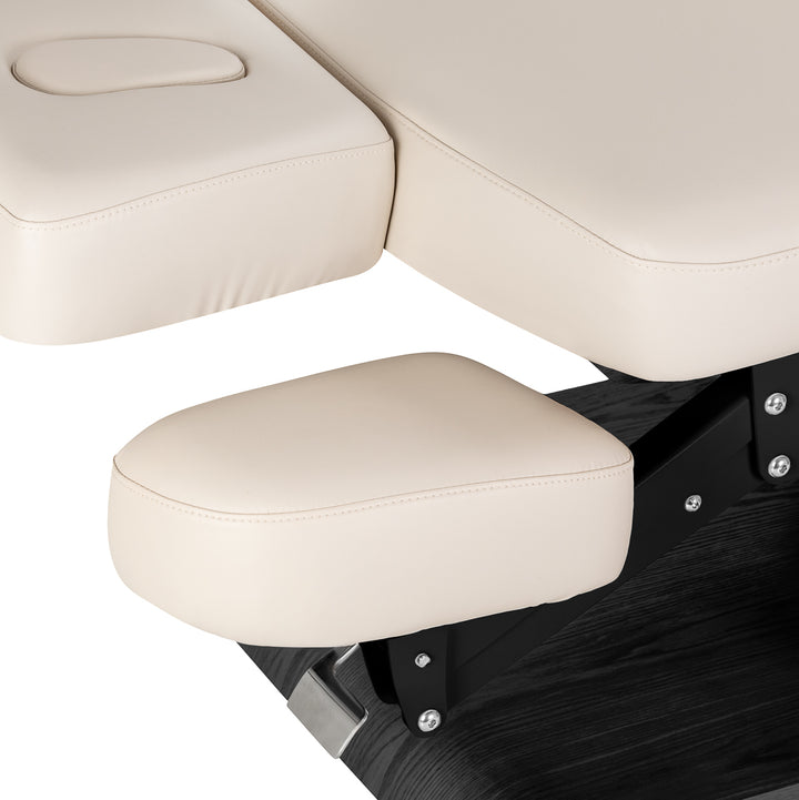 Massagebänk elektrisk Sillon Relax Crème-Svart - bild 8